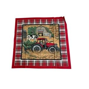 Case IH Fabric Square Farm Cow